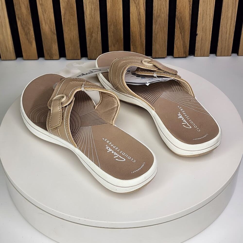 NEW - Clarks Cloudsteppers Breeze Reyna Women’s Sand Flip Flop Sandals Size 6 - Picture 3 of 5